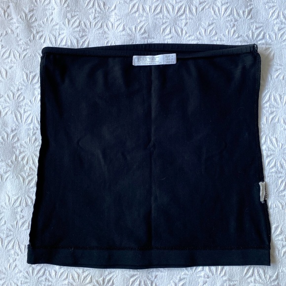 🖤ZARA CROPPED TUBE TOP - SIZE M - BLACK 🖤 - Picture 3 of 5